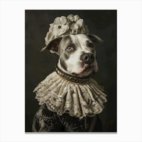 Portrait Of A Dog Canvas Print