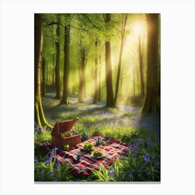 Picnic In The Woods Canvas Print