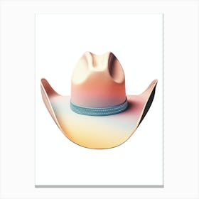 Cowgirl Hat Pastel Illustration 4 Canvas Print