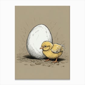 Little Chick Canvas Print