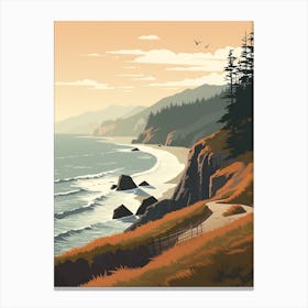 West Coast Trail Canada 4 Hiking Trail Landscape Canvas Print
