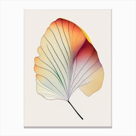 Ginkgo Leaf Abstract 6 Canvas Print