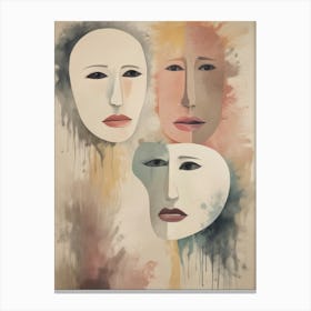 Three Masks Canvas Print