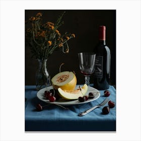 Melon And Wine Canvas Print