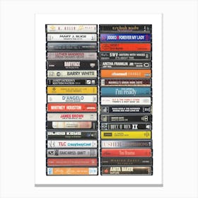 R&B Music - Greatest Albums & Singles Canvas Print