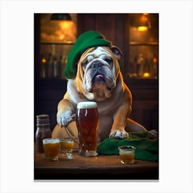 Irish Bulldog Canvas Print