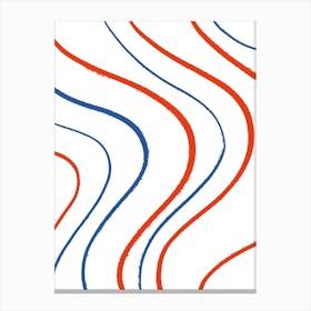 Wavy Lines Canvas Print