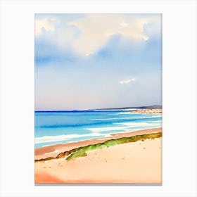El Cotillo Beach 2, Fuerteventura, Spain Watercolour Canvas Print