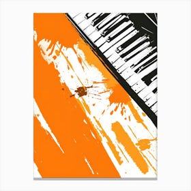 Abstract Piano Painting Canvas Print