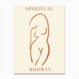 Spiritual Wooman 4 Canvas Print