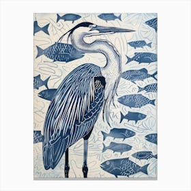 Blue Heron 17 Canvas Print