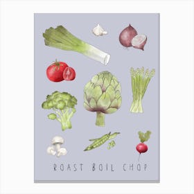 Vegetables Roast Boil Chop Canvas Print