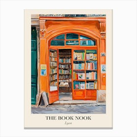 Lyon Book Nook Bookshop 1 Poster Canvas Print