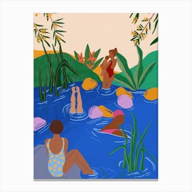 Swimming Wild Canvas Print