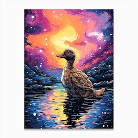 Duck In The Sky Canvas Print