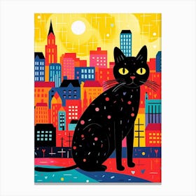 London, United Kingdom Skyline With A Cat 5 Canvas Print