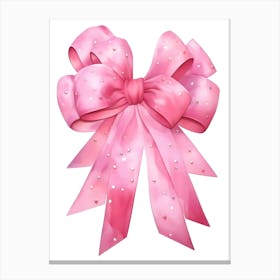 Pink Bow 2 Canvas Print