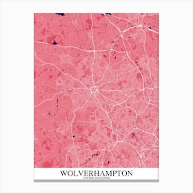 Wolverhampton Pink Purple Canvas Print
