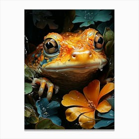 Frog face Canvas Print