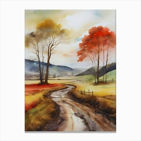 Autumn Road.5 Canvas Print