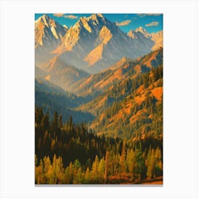 Sequoia National Park 2 United States Of America Vintage Poster Canvas Print