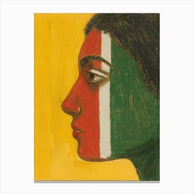 Face Of India Canvas Print