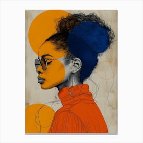 Afro Girl 2 Canvas Print