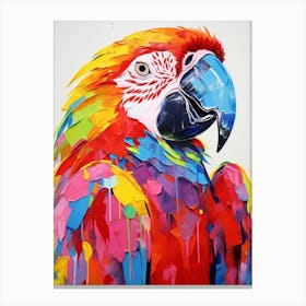 Colourful Bird Painting Macaw 1 Canvas Print
