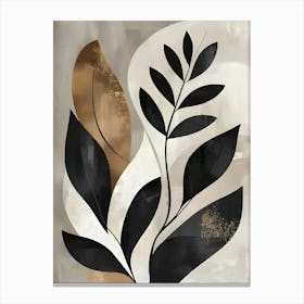 Abstract Leaves Canvas Art 1 Canvas Print