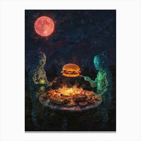 Burger Night Canvas Print