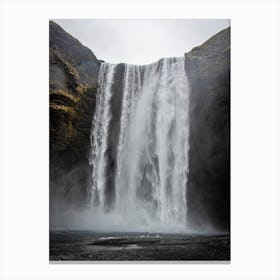 Waterfall In Iceland 3 Canvas Print