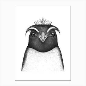 The Queen Penguin Canvas Print