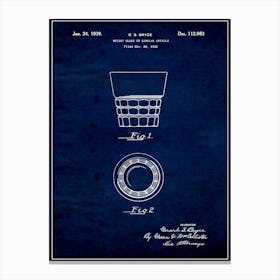 Whiskey Glass 1939 Canvas Print