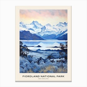 Fiordland National Park New Zealand 3 Poster Canvas Print