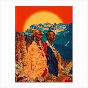 Afrofuturism Tribe Nature Landscape Canvas Print