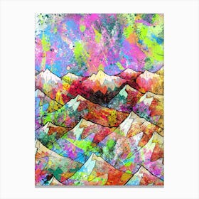 Painted Peaks Canvas Print