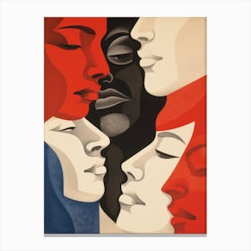 Four Faces 2 Canvas Print