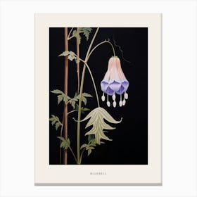 Flower Illustration Bluebell 1 Poster Canvas Print