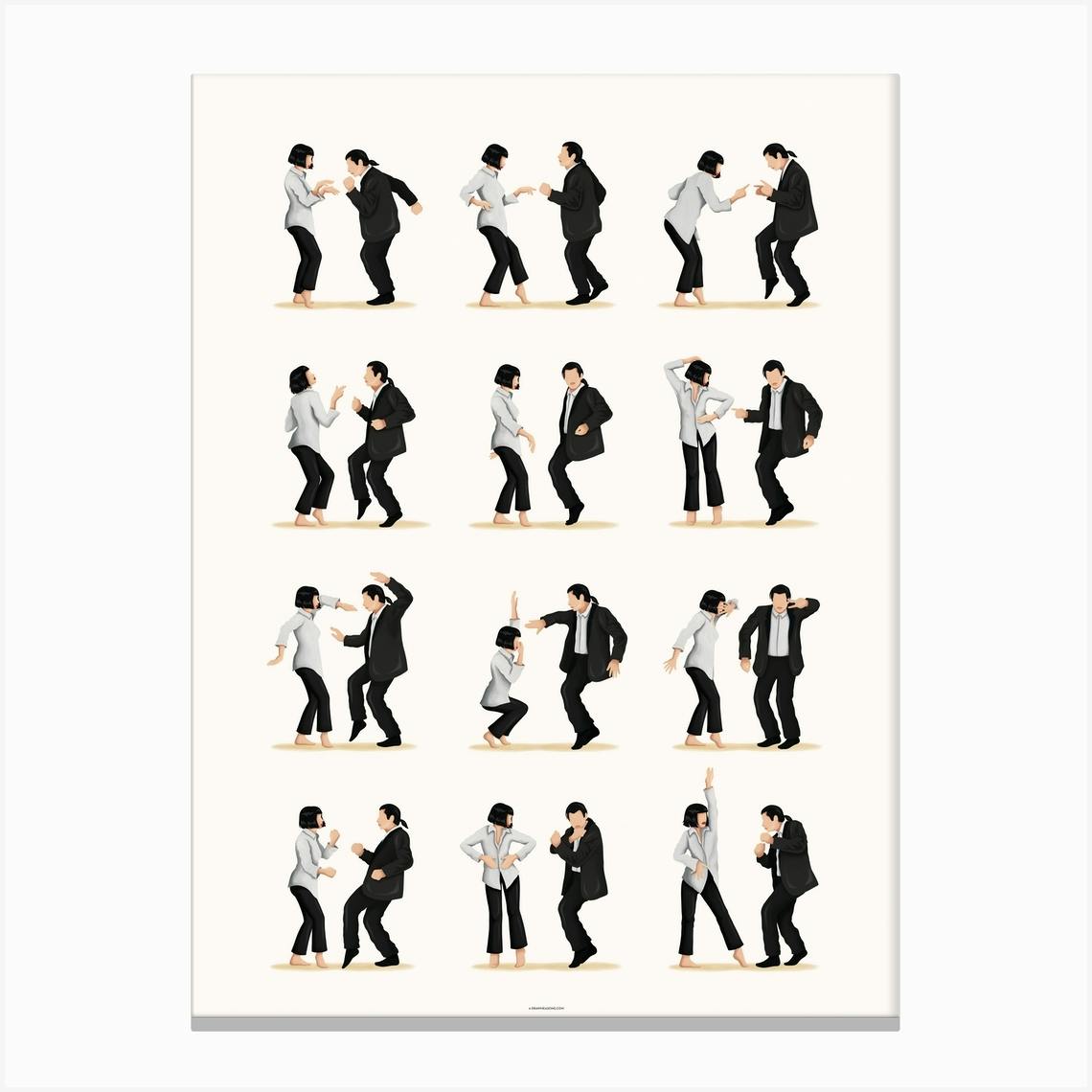 Pulp Fiction Modern Movie Canvas Wall Art Picture Print READY TO HANG DECO SIZE 