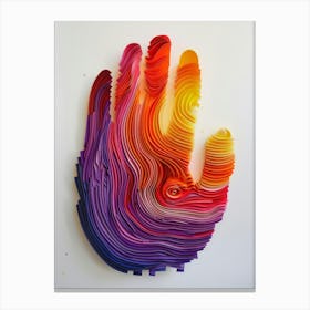 Paper Hand Canvas Print
