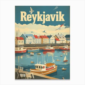 Aihrgdesign A Classic 1960s Travel Poster For Reykjavik Showc 46fa6fd3 2a88 4c90 816c 7ab804e7c188 3 Canvas Print