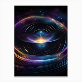 Abstract Spiral Galaxy Canvas Print