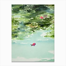 Flounder Storybook Watercolour Canvas Print