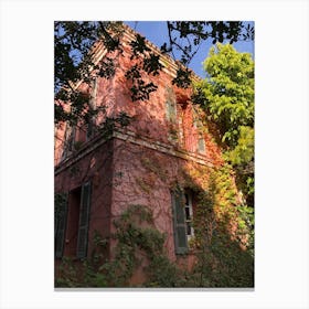 The red house #1 Series: the beautiful garden Canvas Print