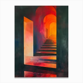 Abstract stairs Canvas Print