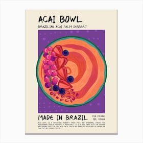 Acai Bowl Canvas Print