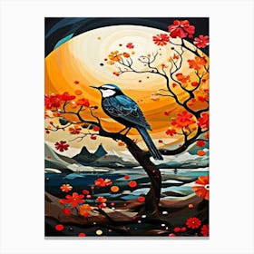 Bird On A Tree Canvas Print