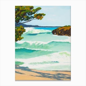 Werri Beach, Australia Contemporary Illustration 1  Canvas Print