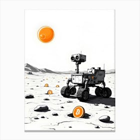 Bitcoin Mining Robot Canvas Print