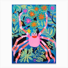 Maximalist Animal Painting Spider 2 Canvas Print